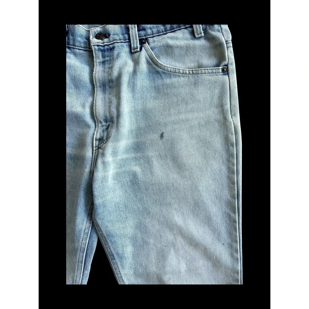Vintage 70s Levi's Orange Tab Jeans 33.5x28 Light Wash Rare‎